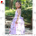 girls purple backless maxi princess dress